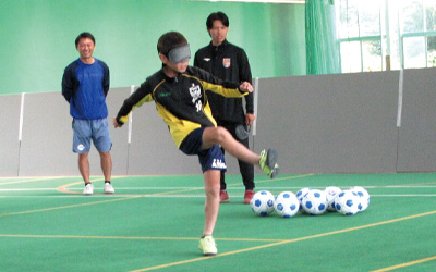 ブラインドサッカー体験会